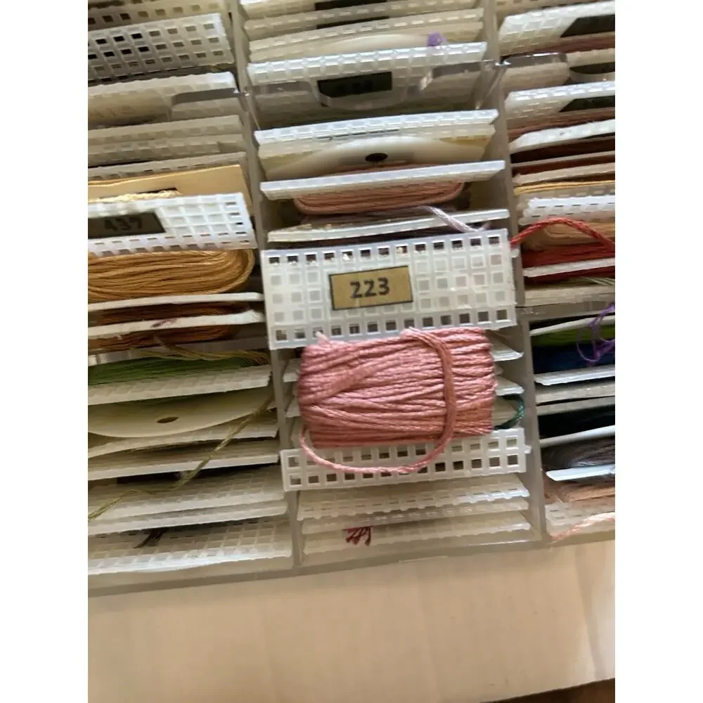 Vtg Case of DMC Carded/Numbered Embroidery Floss Thread Needlepoint Cross Stitch